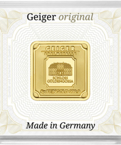 5 Gram Geiger Square Gold Bar (New w/ Assay)