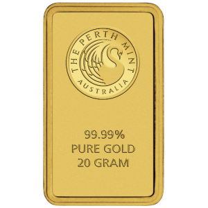 20 Gram Perth Mint Gold Bar (New w/ Assay)