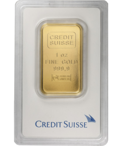 1 oz Credit Suisse Gold Bar (New w/ Assay)