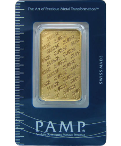 1 oz PAMP Suisse Gold Bar (New w/ Assay)
