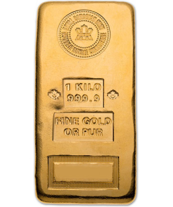 1 Kilo (RCM) Royal Canadian Mint Gold Bar