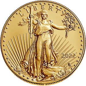 2022 1 oz American Gold Eagle Coin (BU)