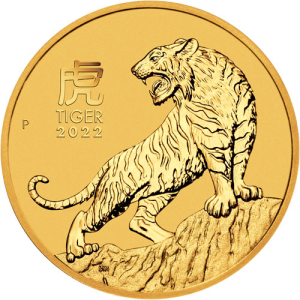 2022 1/20 oz Australian Gold Lunar Tiger Coin (BU)