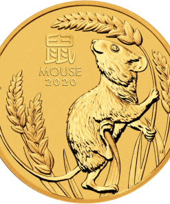 2020 1/10 oz Australian Gold Lunar Mouse Coin (BU)