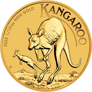 2022 1/10 oz Australian Gold Kangaroo Coin (BU)