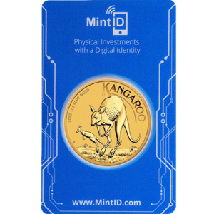 2022 1 oz Australian Gold Kangaroo Coin (MintID, AES-128 Encrypted)