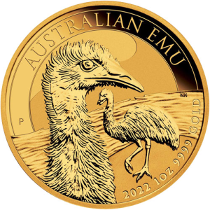 2022 1 oz Australian Gold Emu Coin (BU)