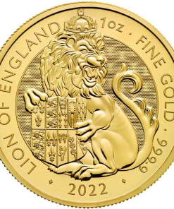 2022 1 oz British Gold Tudor Beasts Lion of England Coin (BU)