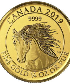 2019 1/4 oz Canadian Gold Wild Horse Reverse Proof Coin