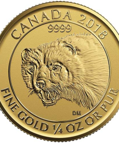 2018 1/4 oz Canadian Gold Wolverine Reverse Proof Coin