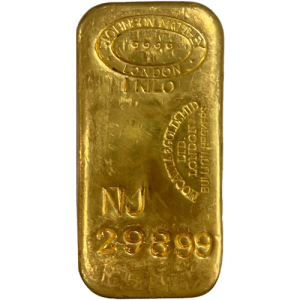 1 Kilo Johnson Matthey Gold Bar (Mocatta and Goldsmid, Secondary Market)