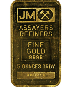 5 oz Johnson Matthey Gold Bar (Secondary Market)