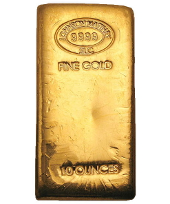10 oz Johnson Matthey Gold Bar