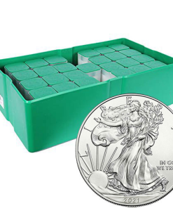 2021 (P) American Silver Eagle Monster Box (500 Coins, Philadelphia, Type 1)