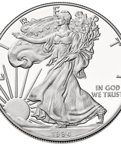 1994-P 1 oz Proof American Silver Eagle Coin (Box + CoA)