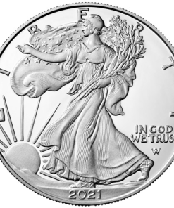 2021-W 1 oz Proof American Silver Eagle Coin (Box + CoA, Type 2)