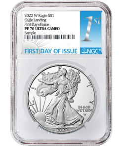2022-W 1 oz Proof American Silver Eagle Coin NGC PF70 UCAM FDOI