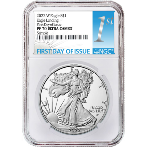 2022-W 1 oz Proof American Silver Eagle Coin NGC PF70 UCAM FDOI