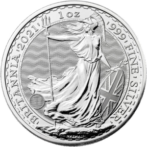 2021 1 oz British Silver Britannia Coin (BU)
