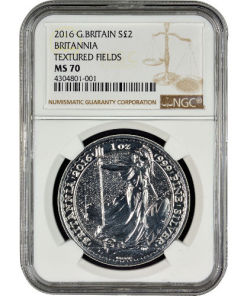 2016 1 oz British Silver Britannia Coin NGC MS70 TF