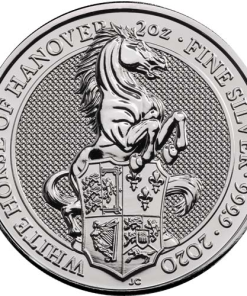 2020 2 oz British Silver Queen’s Beast White Horse Coin