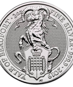 2019 2 oz British Silver Queen’s Beast Yale Coin