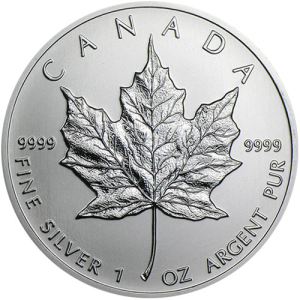 1999 1 oz Canadian Silver Maple Leaf Coin (BU)