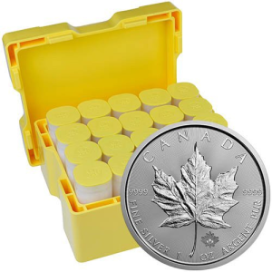 2022 1 oz Canadian Silver Maple Leaf Monster Box (500 Coins, BU)