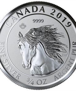 2019 3/4 oz Canadian Silver Wild Horse Reverse Proof Coin