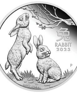2023 1/2 oz Proof Australian Silver Lunar Rabbit Coin (Box + CoA)