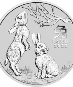 2023 2 oz Australian Silver Lunar Rabbit Coin (BU)