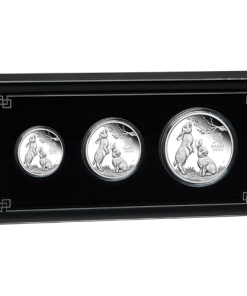 2023 Proof Australian Silver Lunar Rabbit 3-Coin Set (Box + CoA)