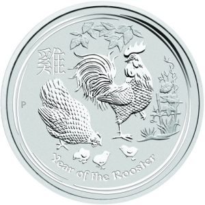 2017 1 oz Australian Silver Lunar Rooster Coin