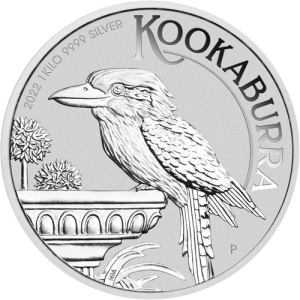 2022 1 Kilo Australian Silver Kookaburra Coin (BU)