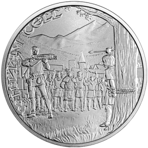 1 oz Medieval Legends William Tell Silver Round (New)