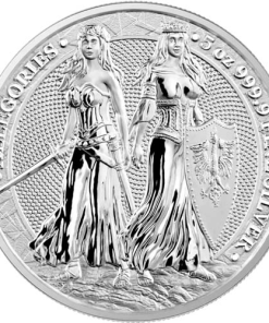 2022 5 oz Germania The Allegories Polonia & Germania Silver Round (Capsule + CoA)