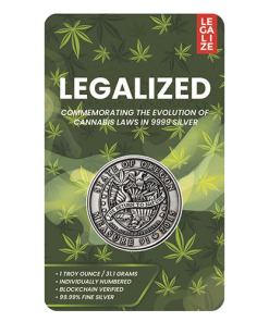 1 oz Antique Legalized Collection Oregon Silver Round (New w/ CoA)