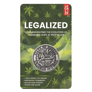 1 oz Antique Legalized Collection Oregon Silver Round (New w/ CoA)