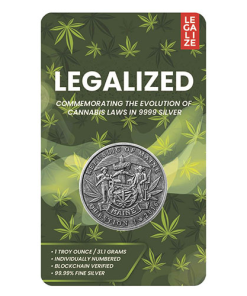 1 oz Antique Legalized Collection Maine Silver Round (New w/ CoA)