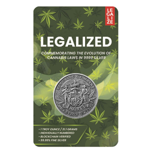 1 oz Antique Legalized Collection Maine Silver Round (New w/ CoA)