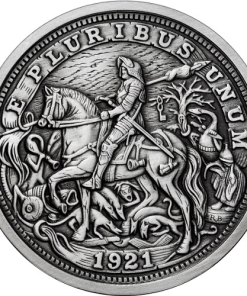 1 oz Antique Durer’s Knight Silver Round (Hobo Nickel Series #6, w/ CoA)