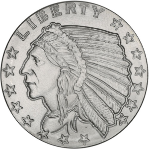 1/2 oz GSM Incuse Indian Silver Round (New)