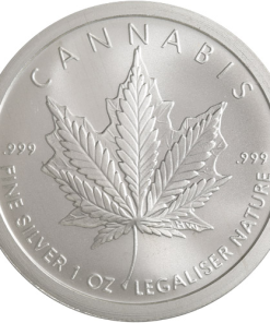 1 oz GSM Cannabis Silver Round (New)