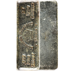 25 oz Silver Bar (Varied Condition, Any Mint)